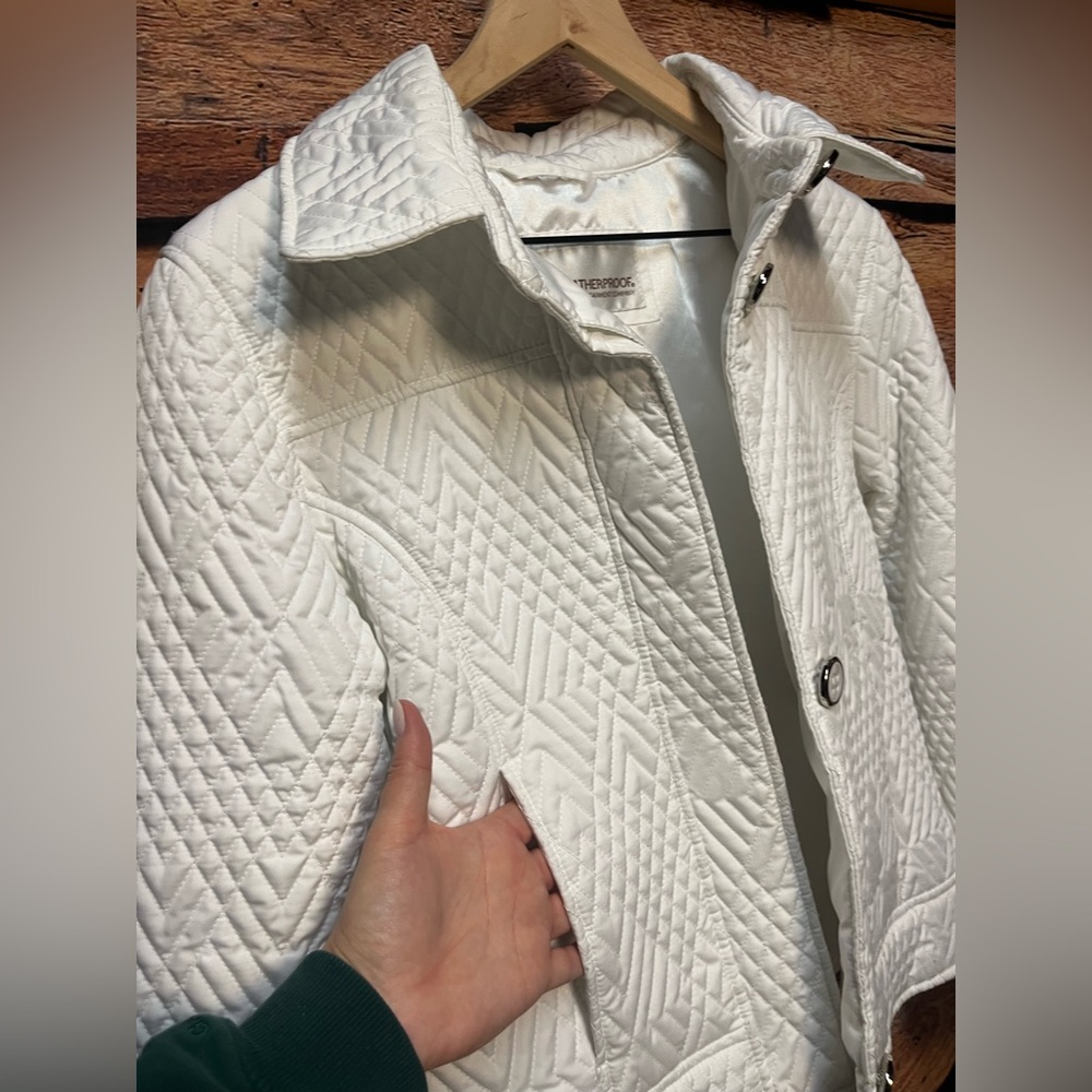 Weatherproof Garment Company White Quilted Puffer Jacket - Picture 10 of 16